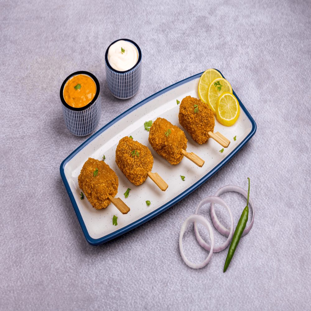 F & C Surmai Prawns Lollipop